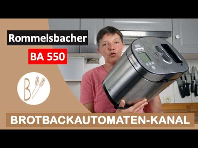 Brotbackautomat Rommelsbacher BA550 in silber